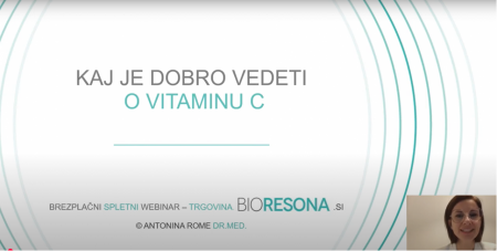Kratek webinar: Vitamin C - koliko ga naj vzamem?
